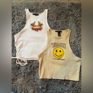 Forever 21 crop tops- Size S
